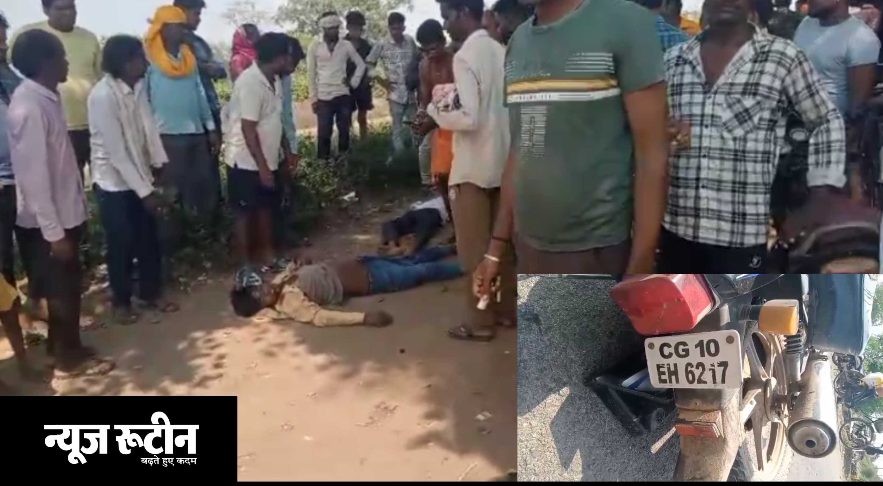 Sarangarh Bilaigarh News : ट्रेलर की चपेट में 2 बाइक सवार खून से लथ पथ