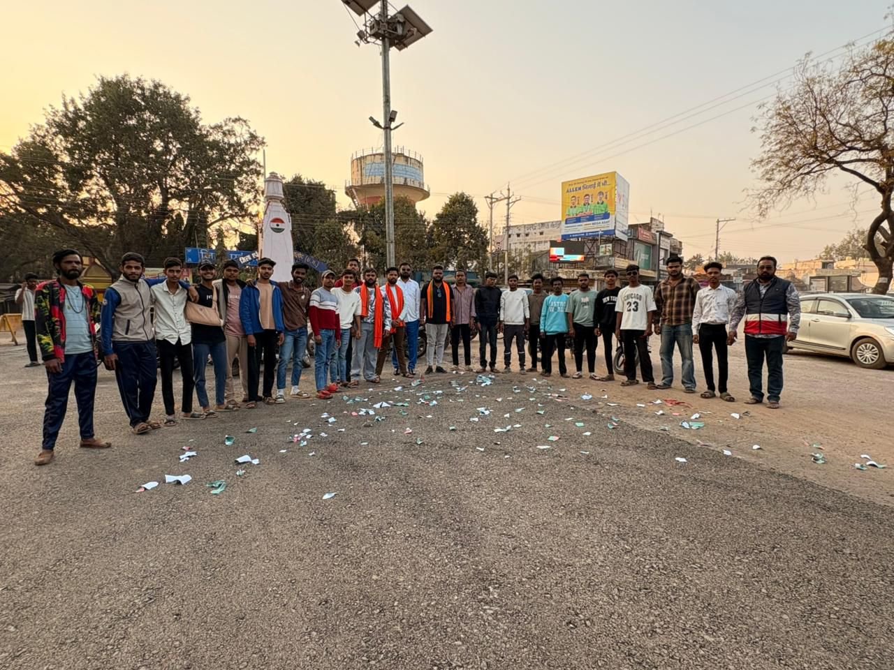 बांग्लादेश में हिंदू युवक की हत्या के विरोध में बालोद में बजरंग दल का प्रदर्शन