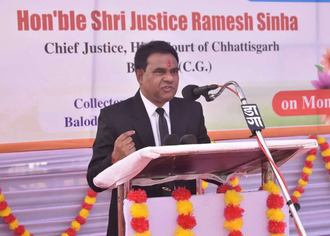 नये जिला एवं सत्र न्यायालय भवन के लिये भूमि पूजन