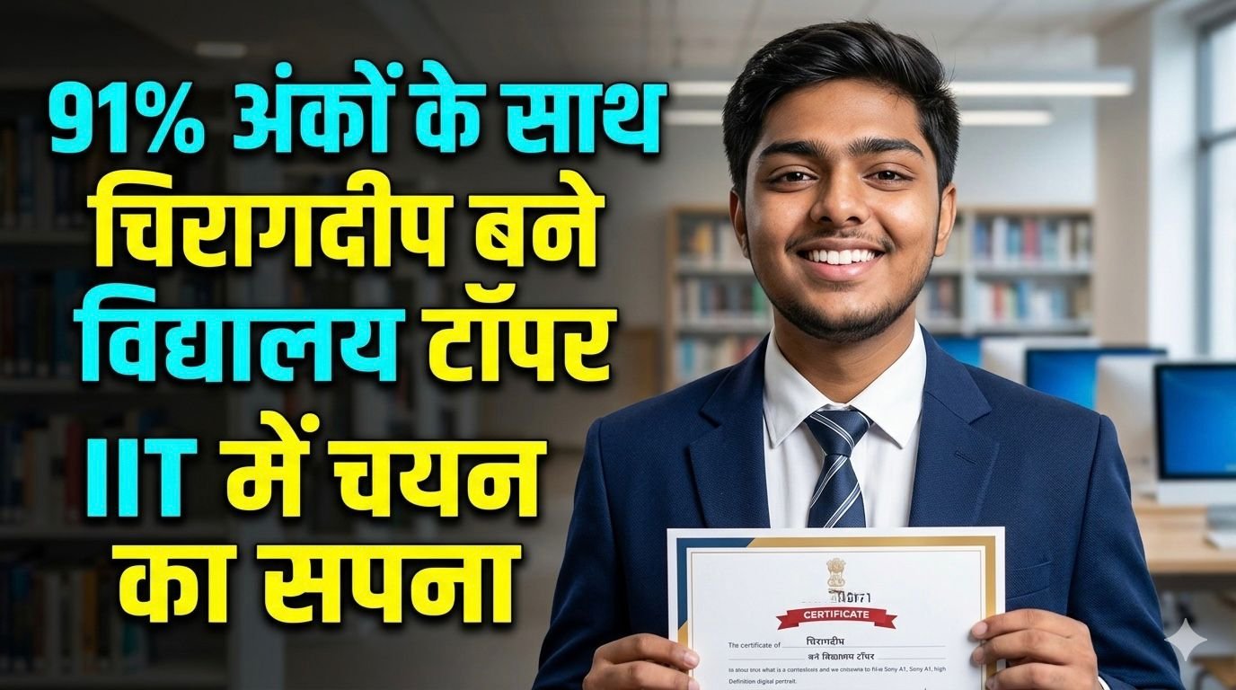 CBSE 12वीं में 91%: चिरागदीप ने स्कूल टॉप कर दिखाया लगन; JEE Advanced फोकस