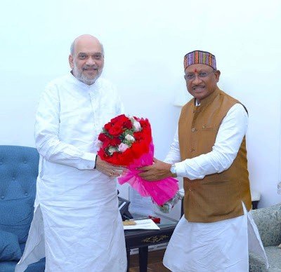 मुख्यमंत्री साय ने की केंद्रीय गृहमंत्री साह से की मुलाकात छ ग के दिर्घ कालीक विकास 2047 छ ग विजन पर हुई खास चर्चा ,,