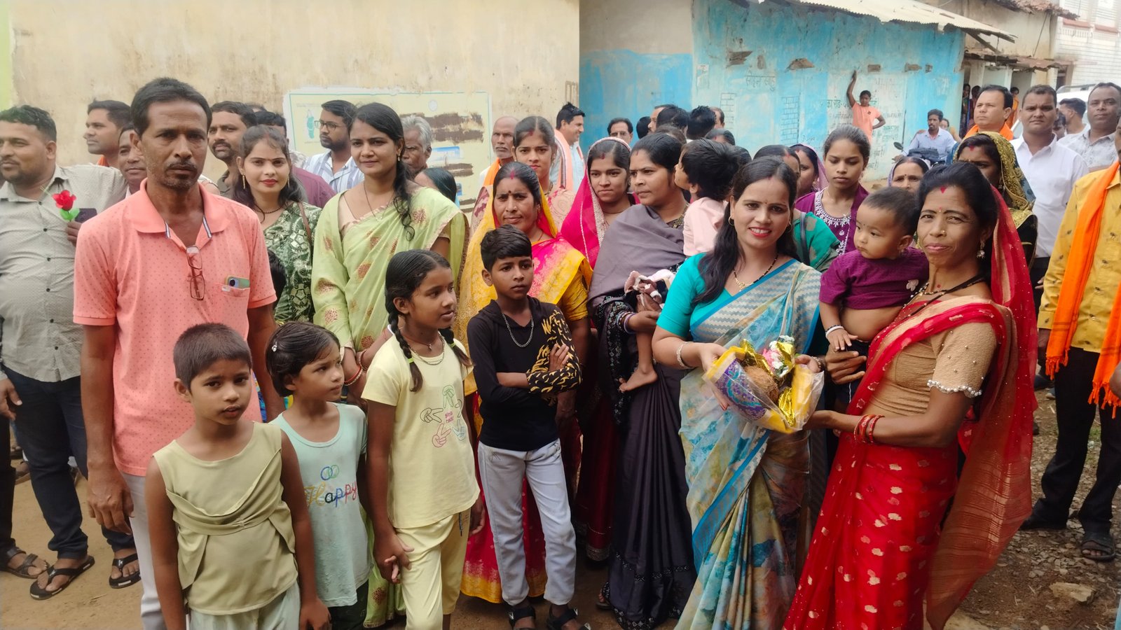 जिला सभापति कुमारी भास्कर का प्रथम पैतृक गांव चकरदा आगमन