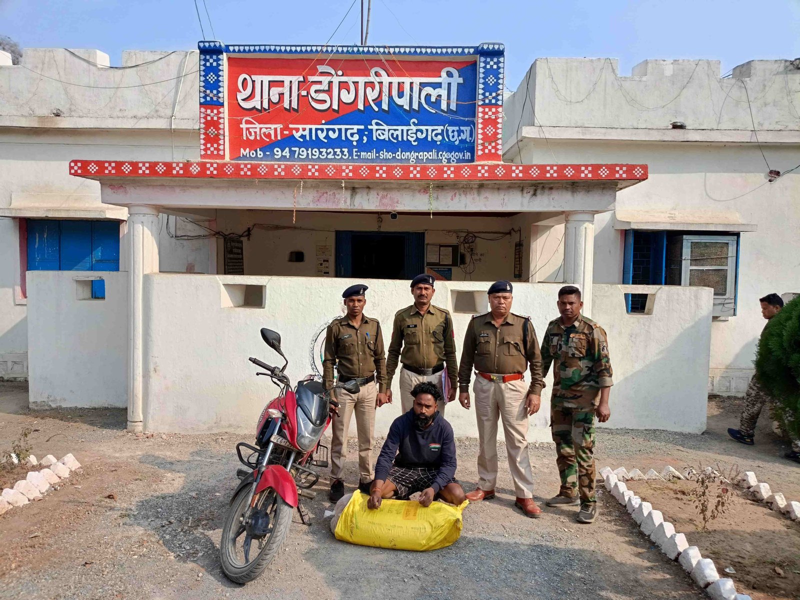 शराब परिवहन पर थाना डोंगरीपाली की बडी कार्यवाही