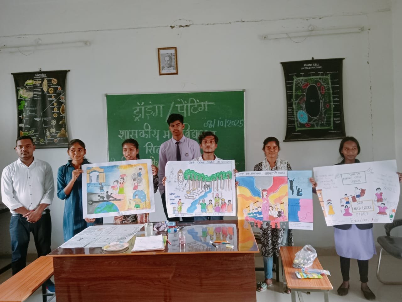 शासकीय महाविद्यालय सिलफिली में पेंटिंग और मतदाता जागरूकता कार्यक्रम का किया गया आयोजन