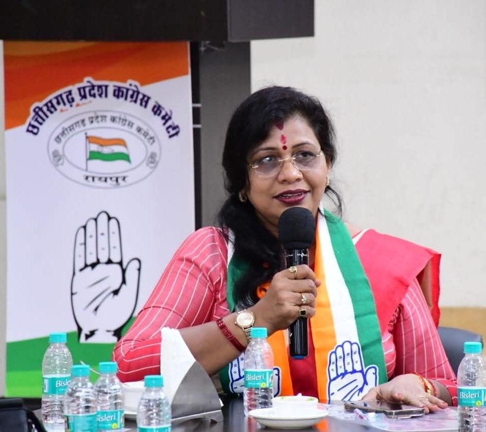 संगीता सिन्हा बनीं छत्तीसगढ़ महिला कांग्रेस की प्रभारी अध्यक्ष , संगठन को मिलेगी नई दिशा