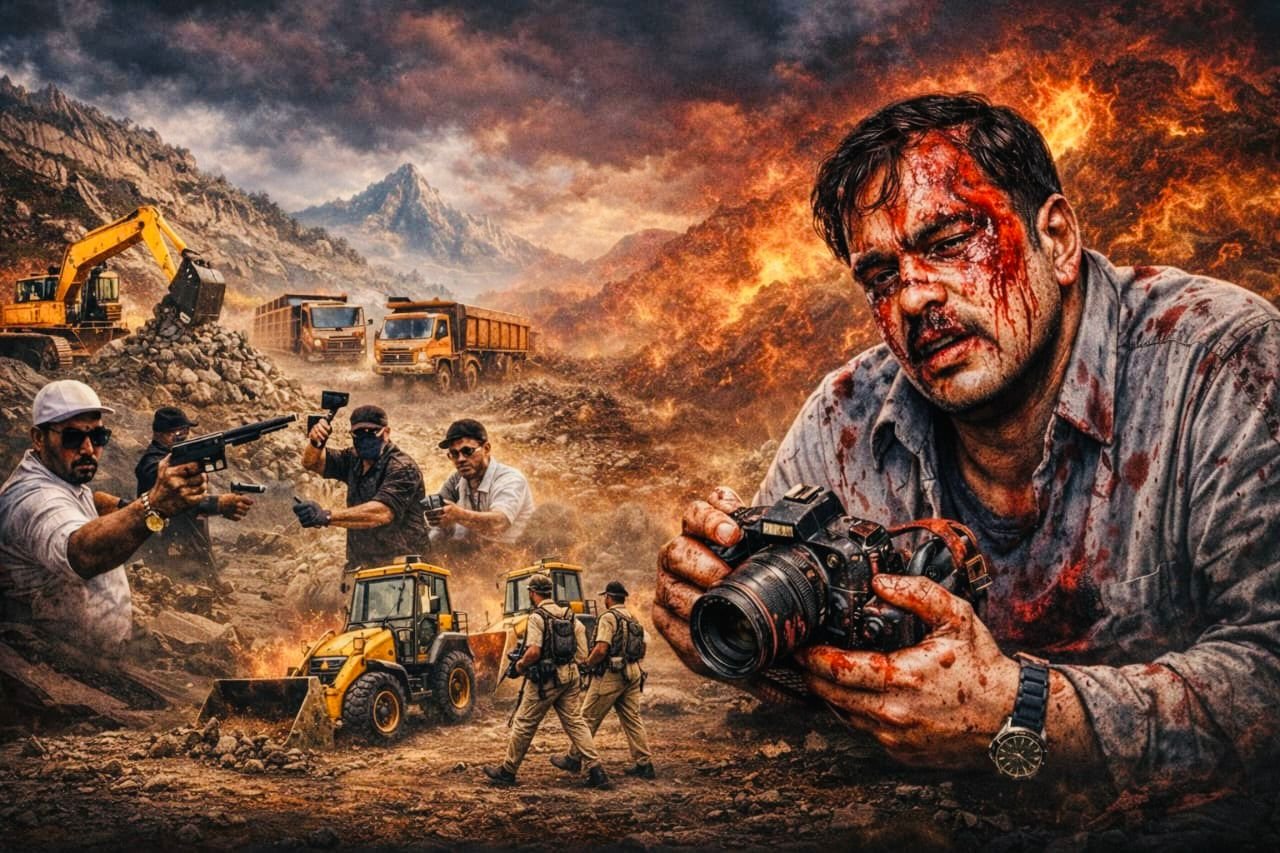 अमरकंटक में खून से लथपथ सच: खनन माफिया ने पत्रकार पर जानलेवा हमला