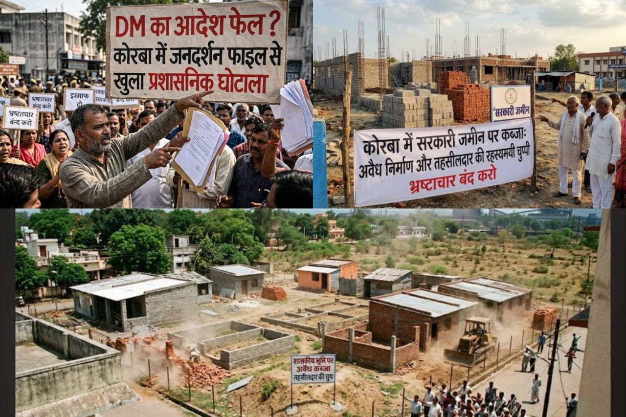 कोरबा का घोटाला? जनदर्शन फाइल खुली तो सामने आया अवैध निर्माण और प्रशासनिक उदासीनता