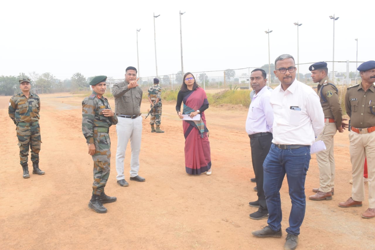 Janjgir News : कलेक्टर, एसपी  एवं कर्नल ने लिया सेना भर्ती के तैयारियों का जायजा